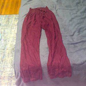 Maroon comfy flowy pants!